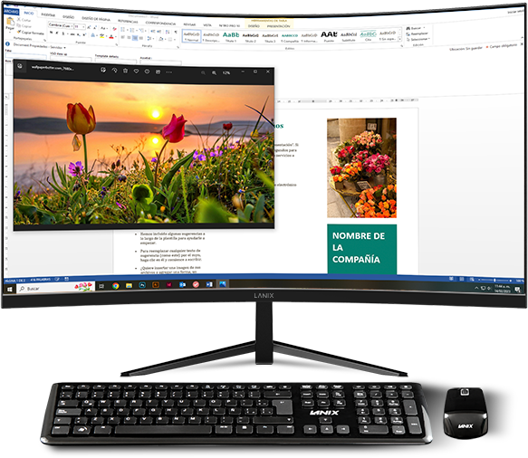 Computadora Todo en uno Lanix X240 Procesador Core i5 / Memoria Ram 16 gb / SSD 1 Tb / Sistema Operativo Windows® 11 pro