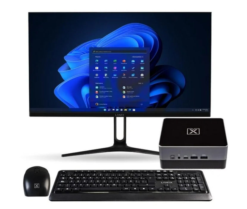 Computadora Titan Mini PC i7 con Monitor 23.8” Full HD | 32GB RAM + Almacenamiento Disco solido 1TB SSD | Sistema operativo Windows 11 Pro