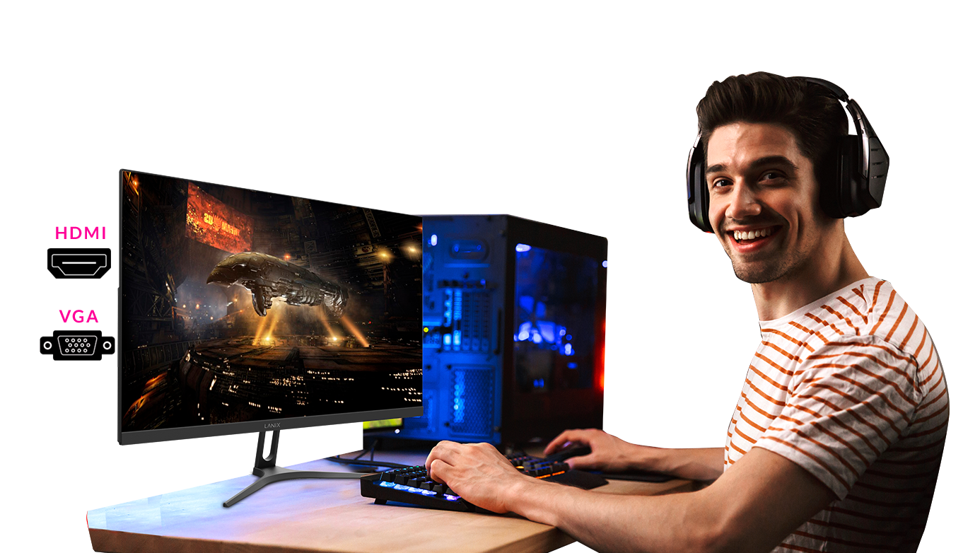 Computadora Titan Mini PC i7 con Monitor 23.8” Full HD | 32GB RAM + Almacenamiento Disco solido 1TB SSD | Sistema operativo Windows 11 Pro