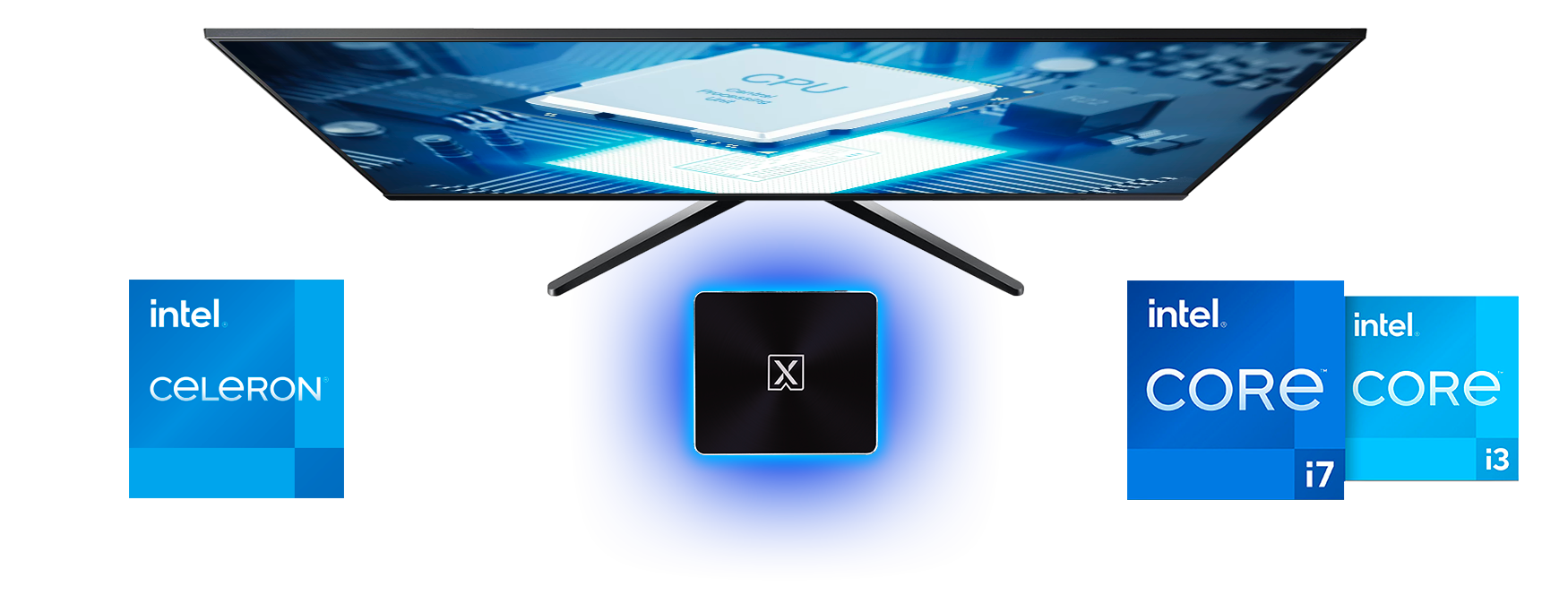 Computadora de Escritorio TITAN MINI PC LANIX 41907 CORE i7 13620H, Memoria Ram 32GB, Disco Solido 1TB SSD, Windows 11 Profesional Monitor Lanix LX240 V9 23.8" Resolución LED FHD 1920x1080 VGA /HDMI /DP