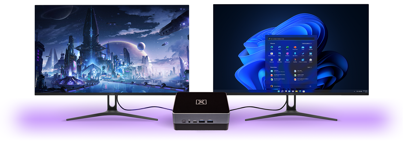 Computadora de escritorio Lanix TITAN MINI PC 41907 procesador Core i7 velocidad 3.35ghz hasta 4.70ghz / 10 núcleos / memoria ram 32gb, almacenamiento 1tb ssd m.2, sistema operativo Windows 11 pro